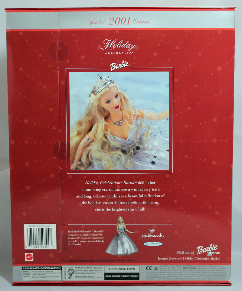 2001 Holiday Celebration Barbie (50304)