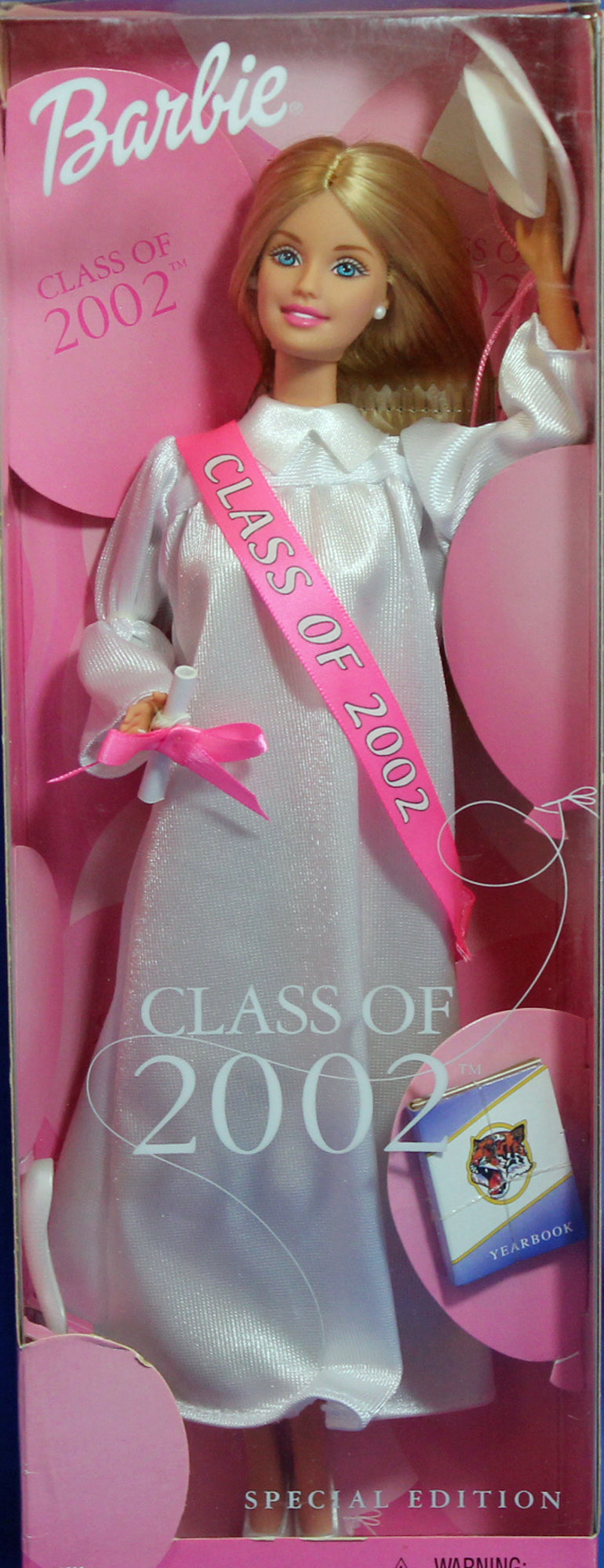 2002 Class of 2002 Graduation Barbie (50500) - White Gown