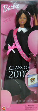 2002 Class of 2002 Graduation Barbie (50504) - African American Black Gown
