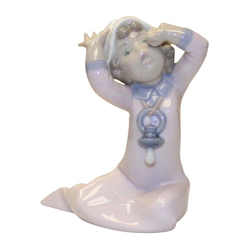 Lladró Figurine: 5100 Baby with Pacifier Yawning