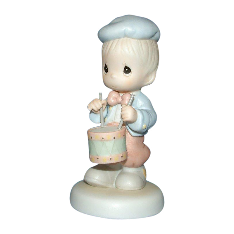 Precious Moments Figurine: 521981 Marching to the Beat of Freedom's Drum