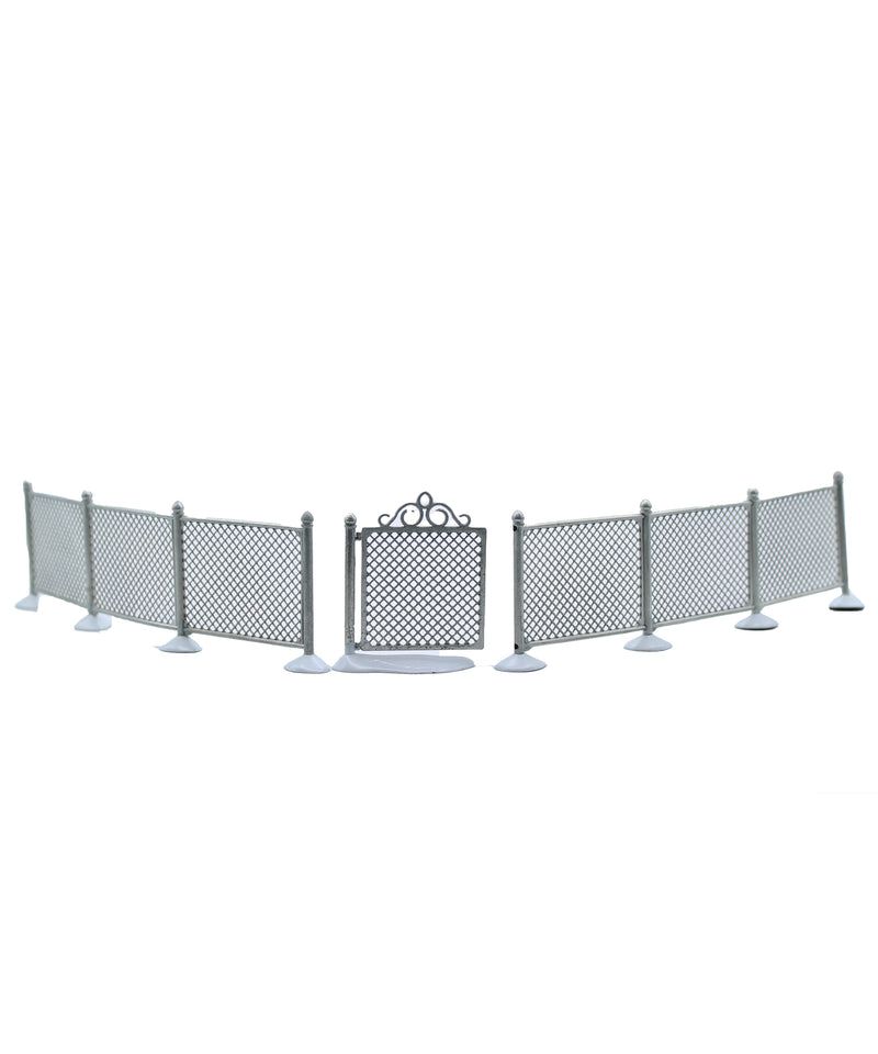 Department 56: 52345 Chain Link Fence & Gate - Set of 3