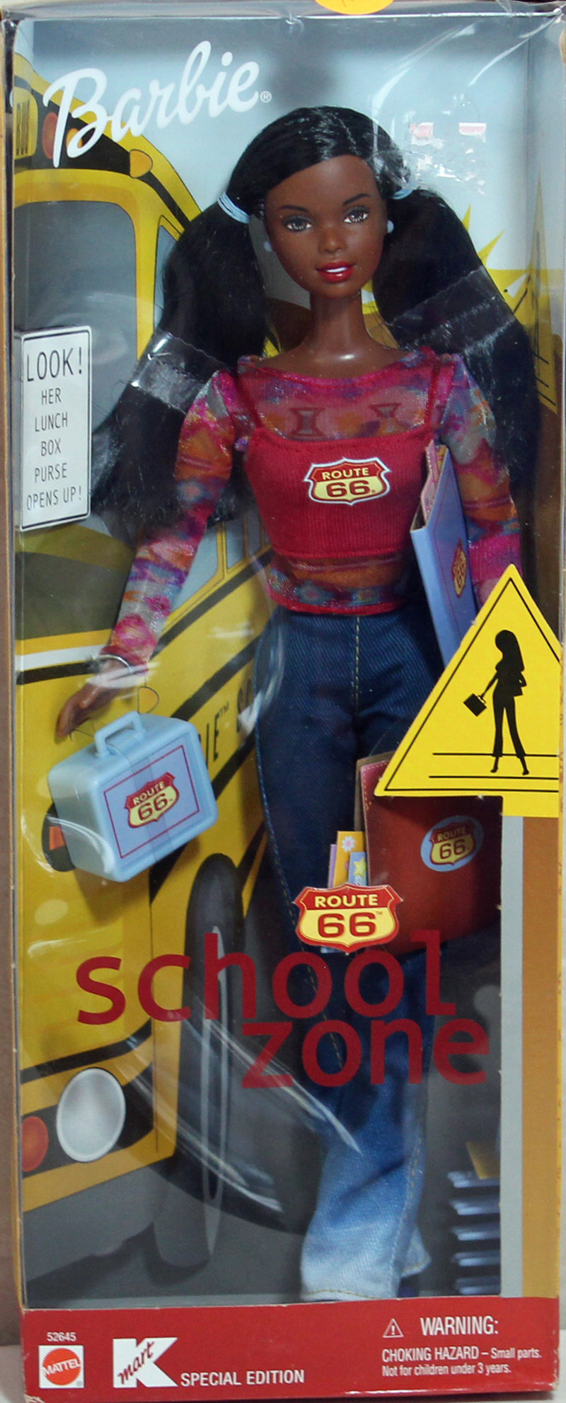 2001 Route 66 School Zone Barbie (52645) - African American