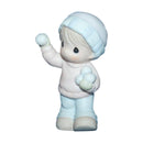 Precious Moments: 528668 Sugar Town - Sammy Boy with Snowballs