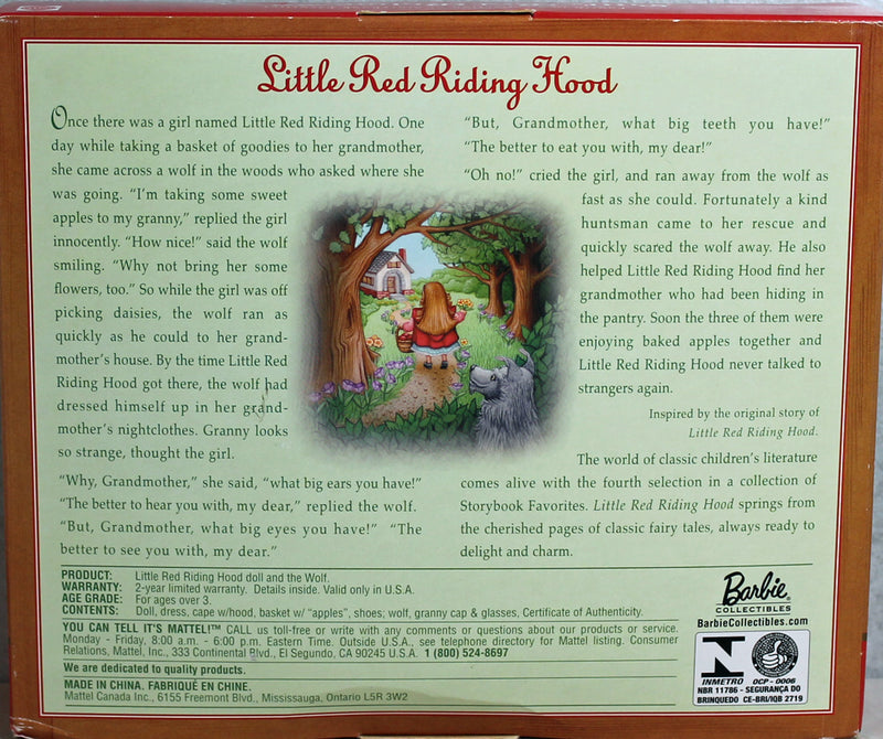 2001 Little Red Riding Hood Kelly Barbie (52899)