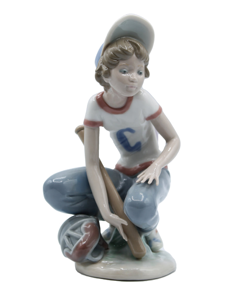 Lladró Figurine: 5290 Little Leaguer Catcher