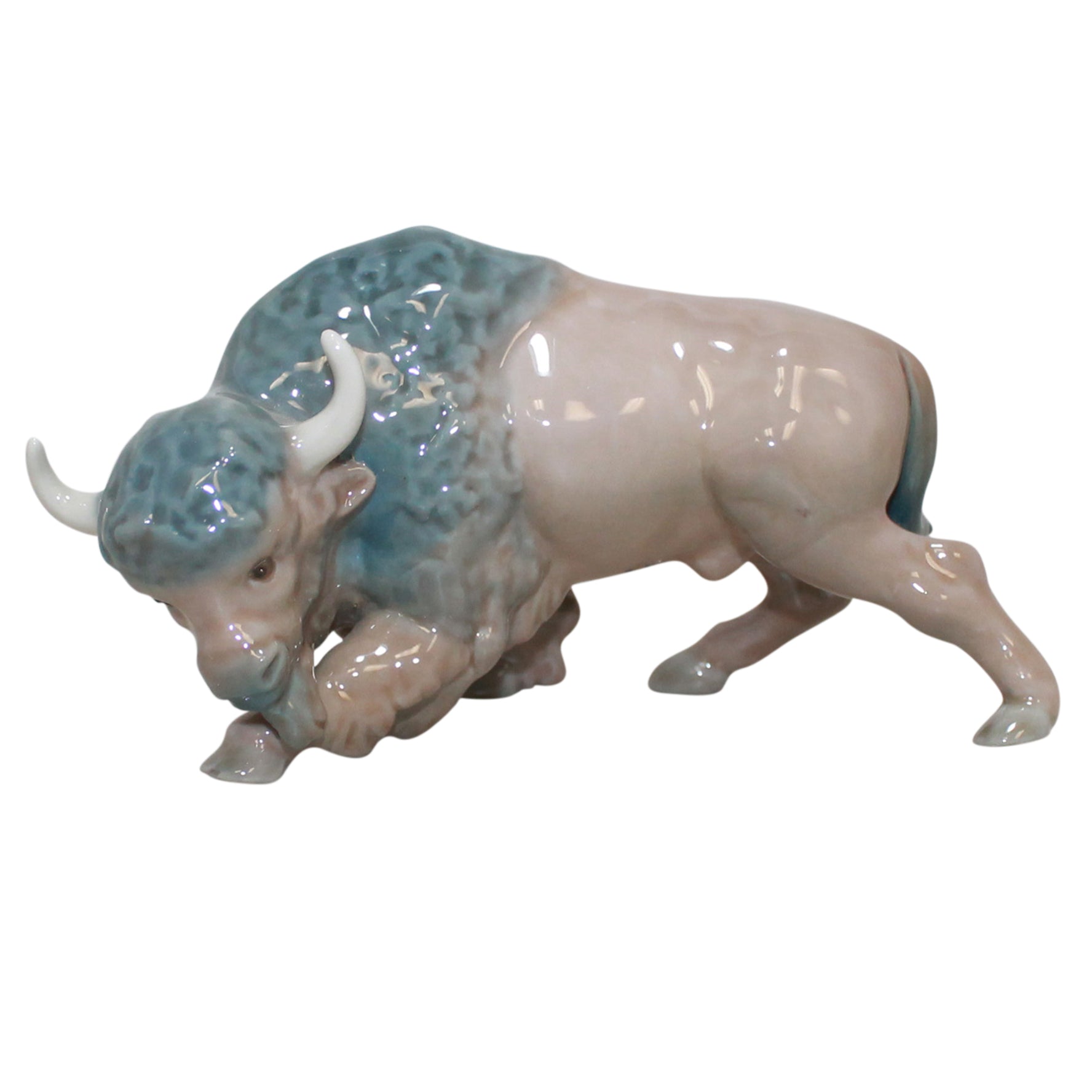 Lladró Figurine: 5313 Mini Bison Attacking