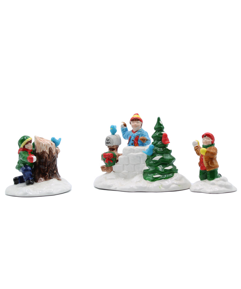 Department 56: 54143 Snowball Fort - Set of 3