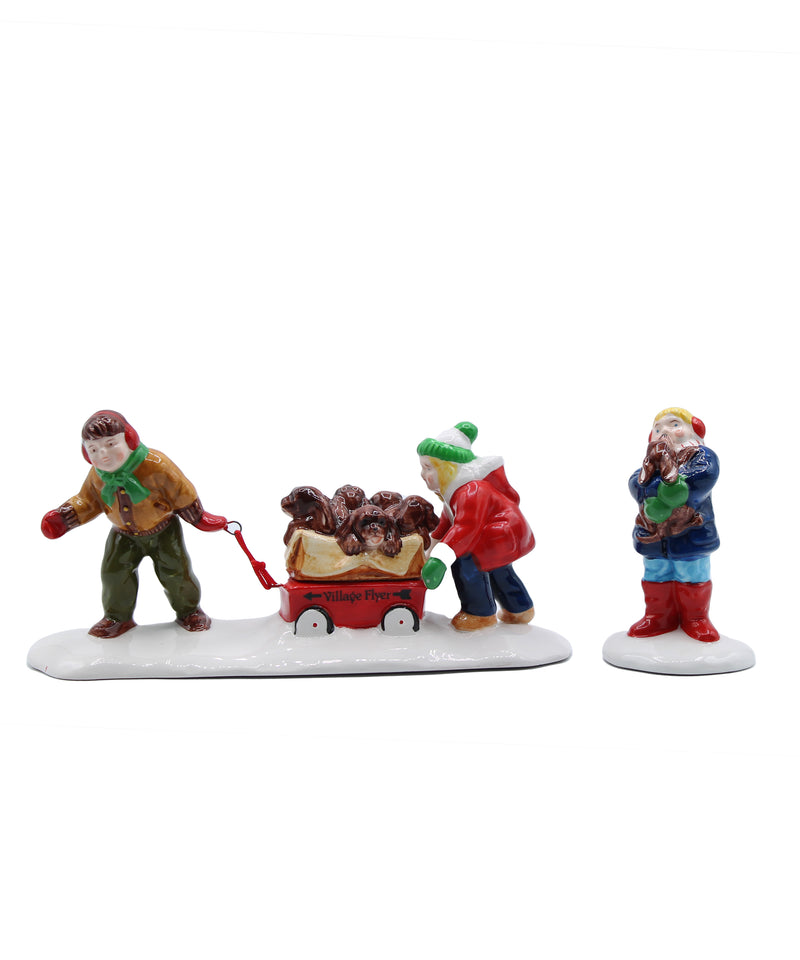 Department 56: 54321 Christmas Puppies - Set of 2