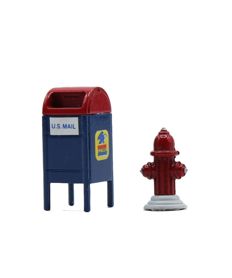 Department 56: 55174 Mail Box & Fire Hydrant - Set of 2