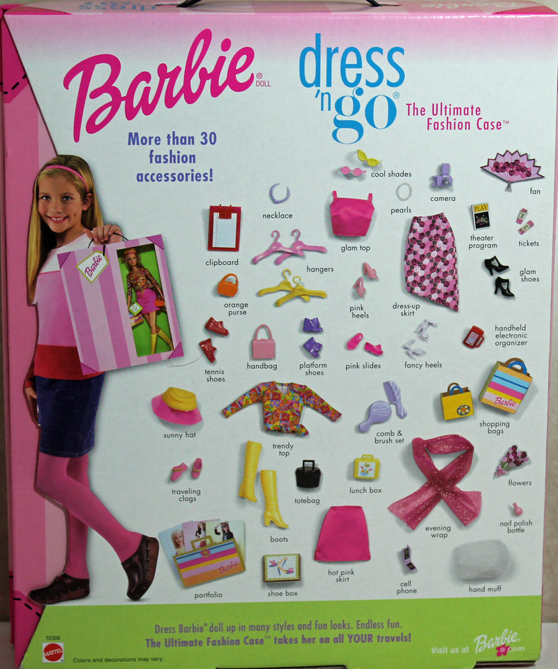 2001 Dress n Go Ultimate Barbie Fashion Case (55308)