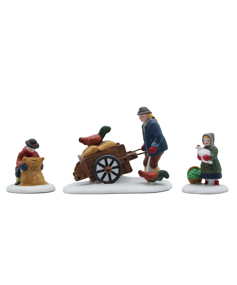 Department 56: 56456 Harvest Seed Cart - Set of 3