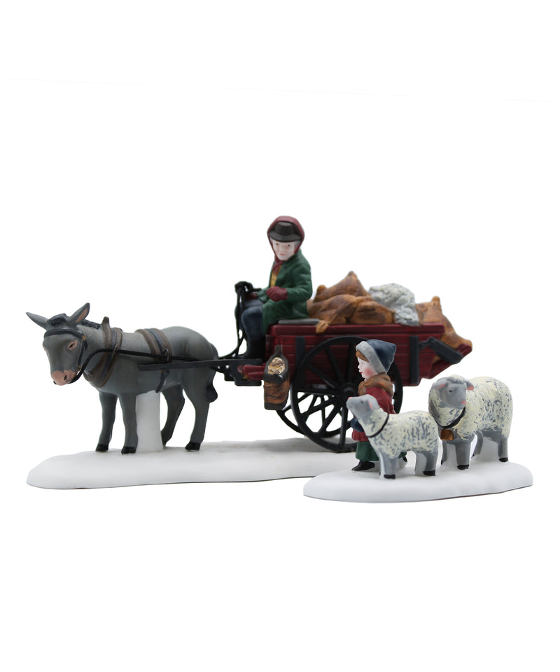 Department 56: 58190 Bringing Fleeces To The Mill - Set of 2