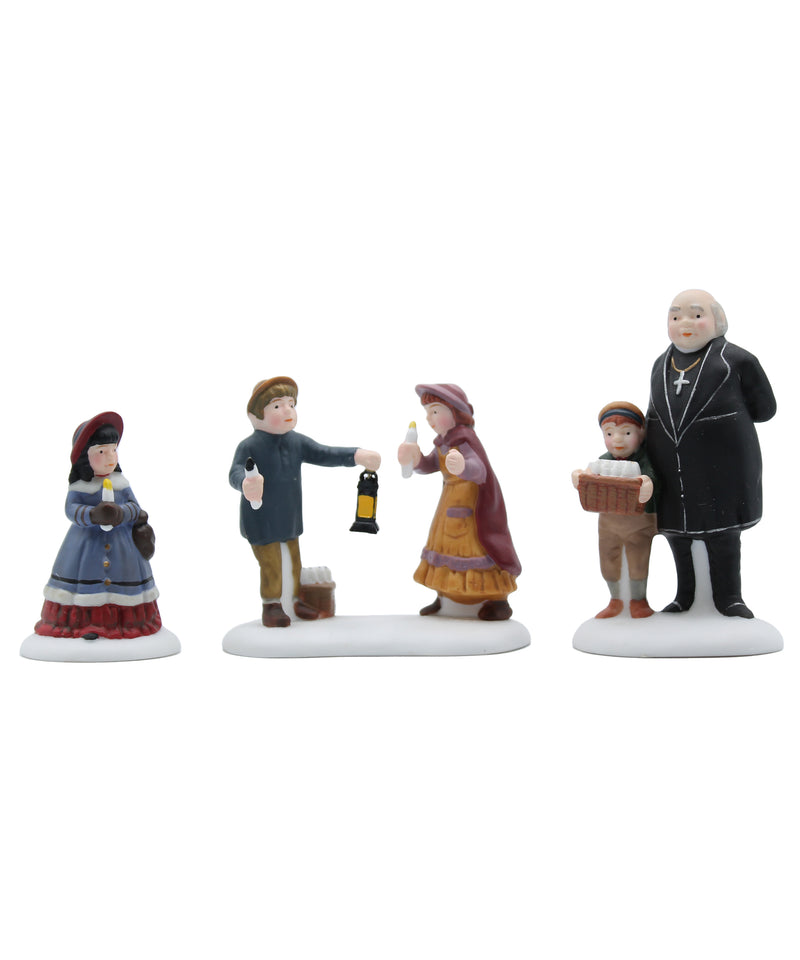Department 56: 58300 Peaceful Glow on Christmas Eve - Set of 3