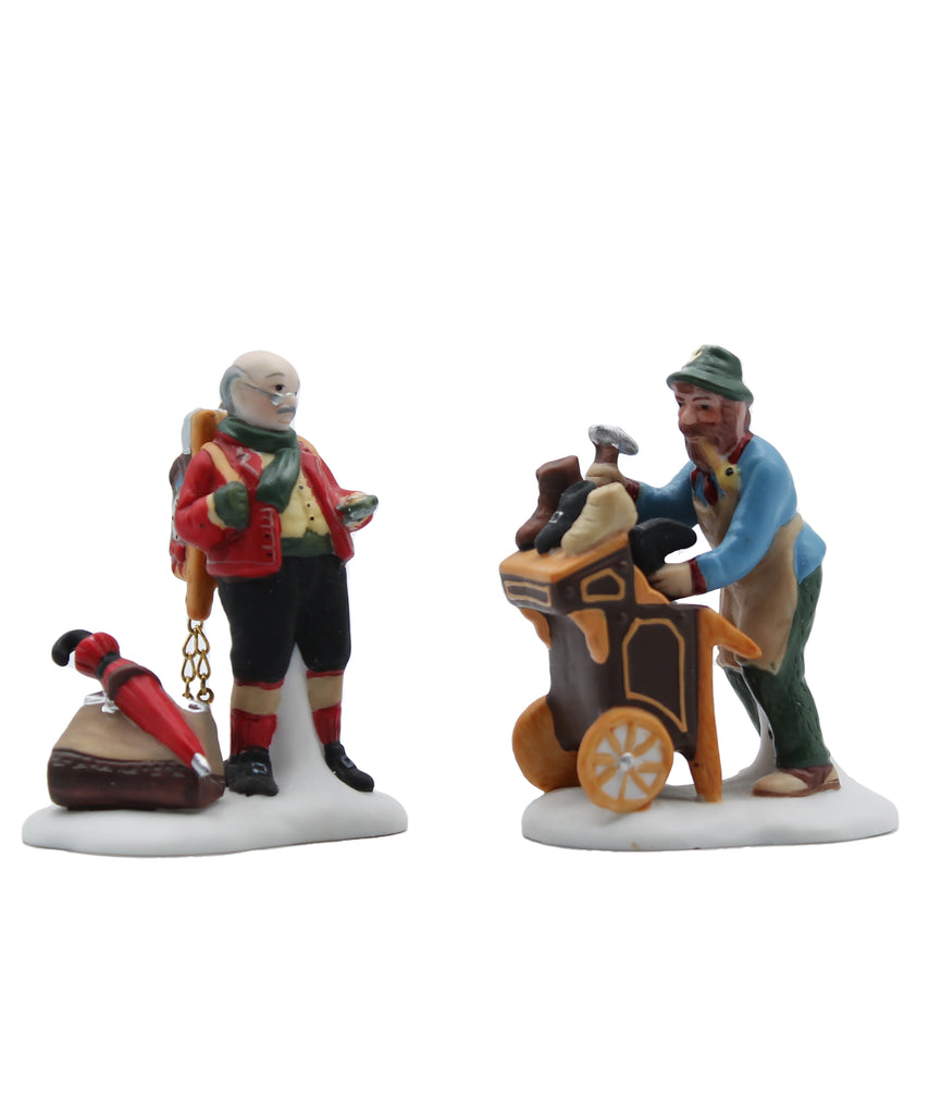 Department 56: 58394 Cobbler & Clock Peddler - Set of 2