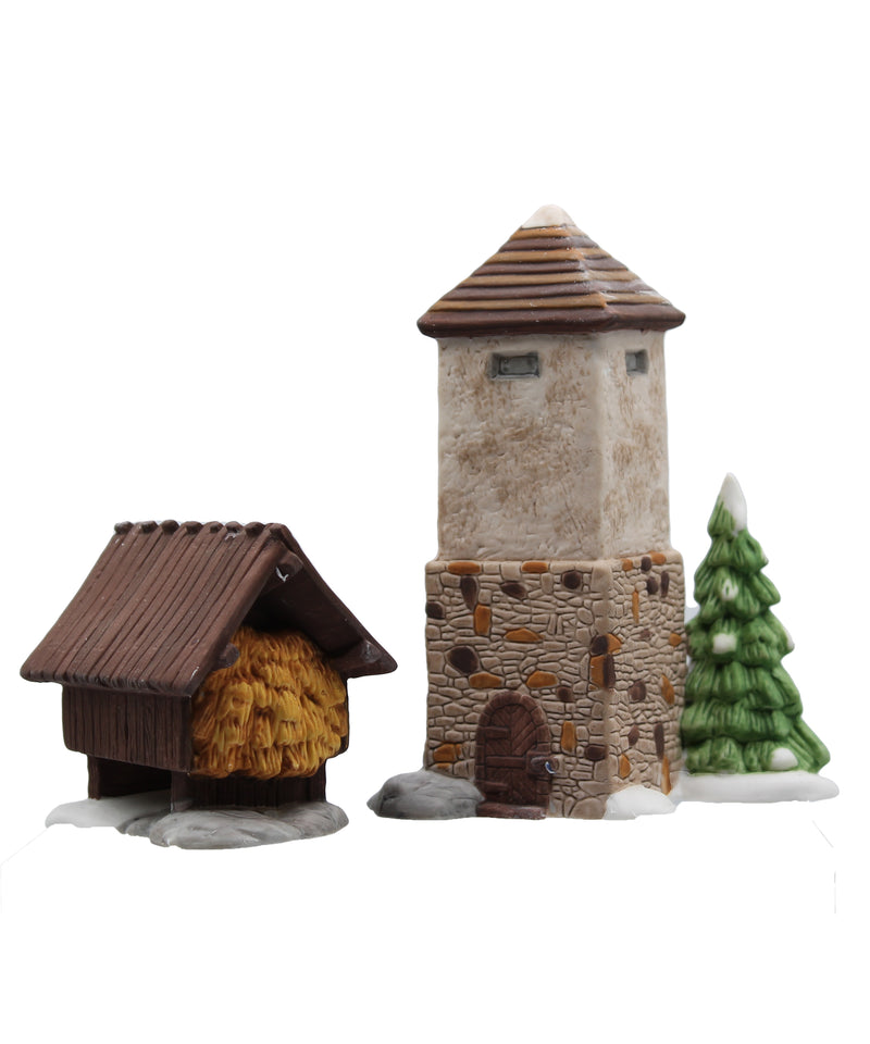 Department 56: 59501 Silo & Hay Shed Set of 2 - Set of 2
