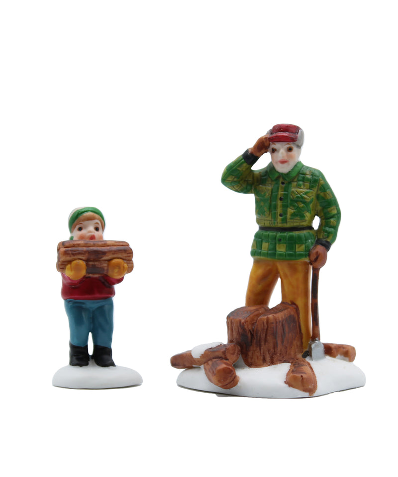 Department 56: 59862 Woodcutter and Son Set of 2 - Set of 2