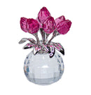Swarovski Crystal: 626874 Tulips Rose, Rhodium