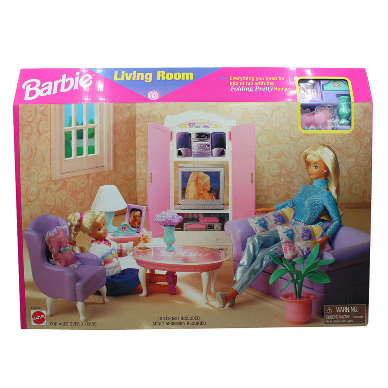 Mattel Barbie Doll Living Room Furniture 1997 Barbie Folding