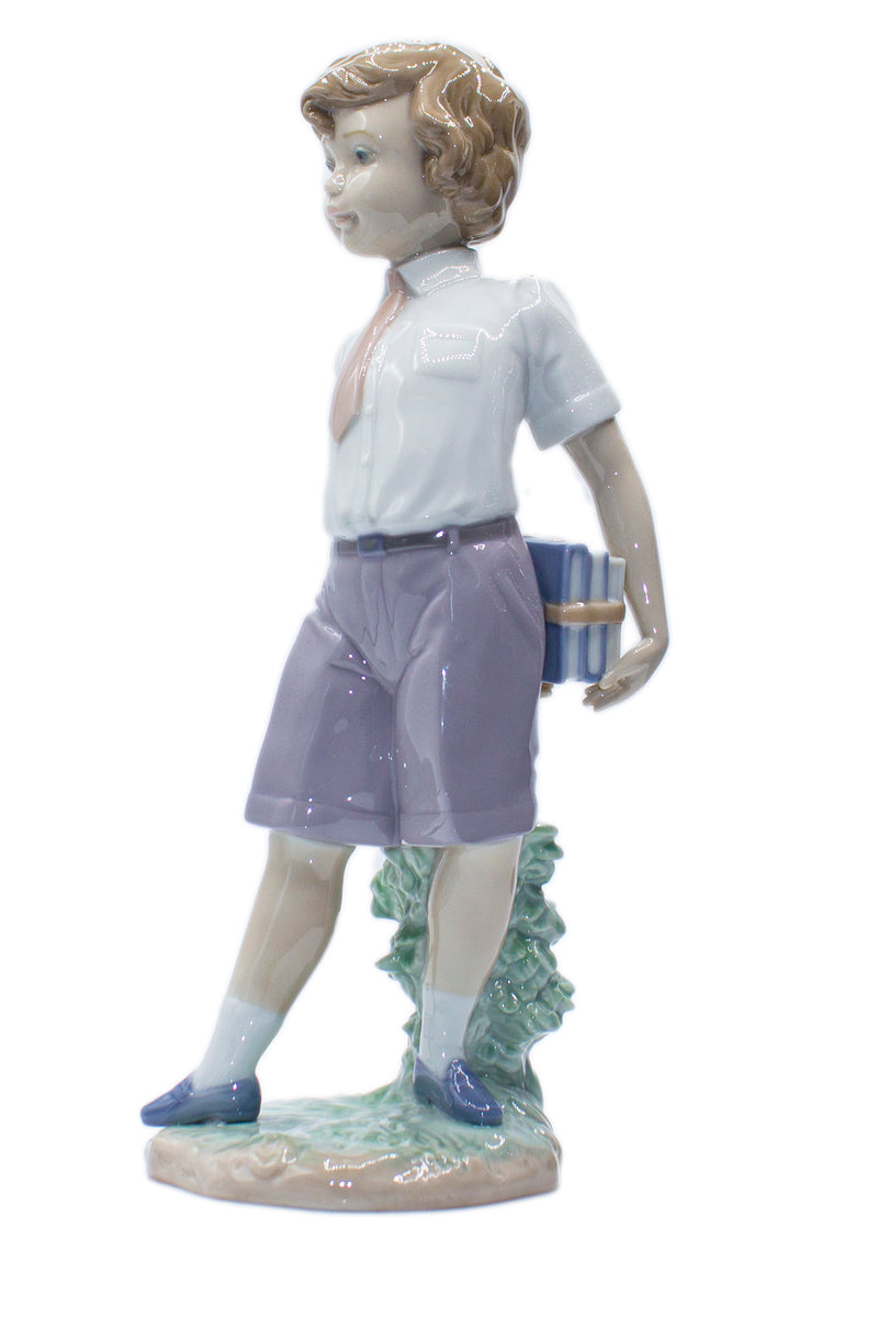 Lladró Figurine: 6813 Little School Boy