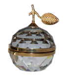 Swarovski Crystal: 010120 Gold Large Apple - Photo Stand