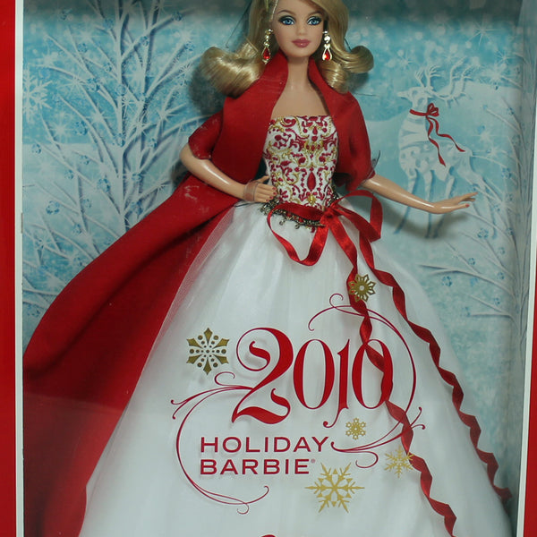 Dress Barbie 2010 Holiday Doll Barbie Holiday Doll 2010 Red And White