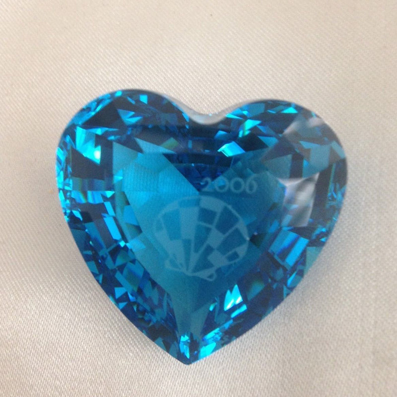 Swarovski Crystal: 844184 Eternity Indicolite Blue Heart - 2006