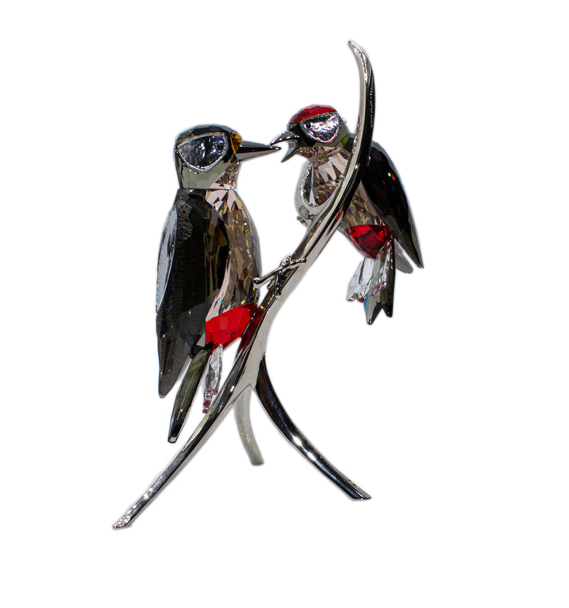 Swarovski Figurine: 957562 Woodpeckers Black Diamond