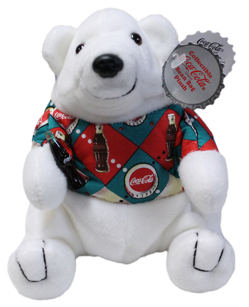 Coke Plush: Polar Bear in Argyle Shirt