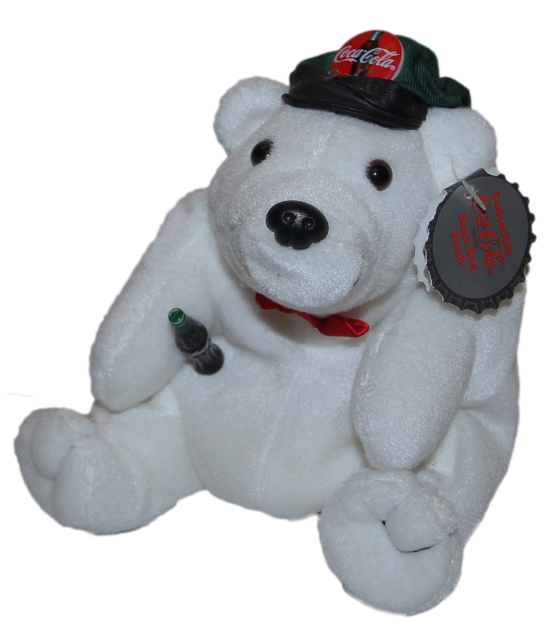 Coke Plush: Polar Bear in Drivers Cap and Bowtie