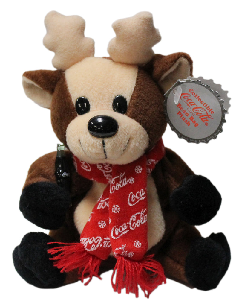 Coke Plush: Reindeer in Snowflake Scarf