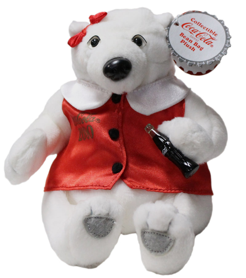 Coke Plush: Polar Bear in a 2000 Vest