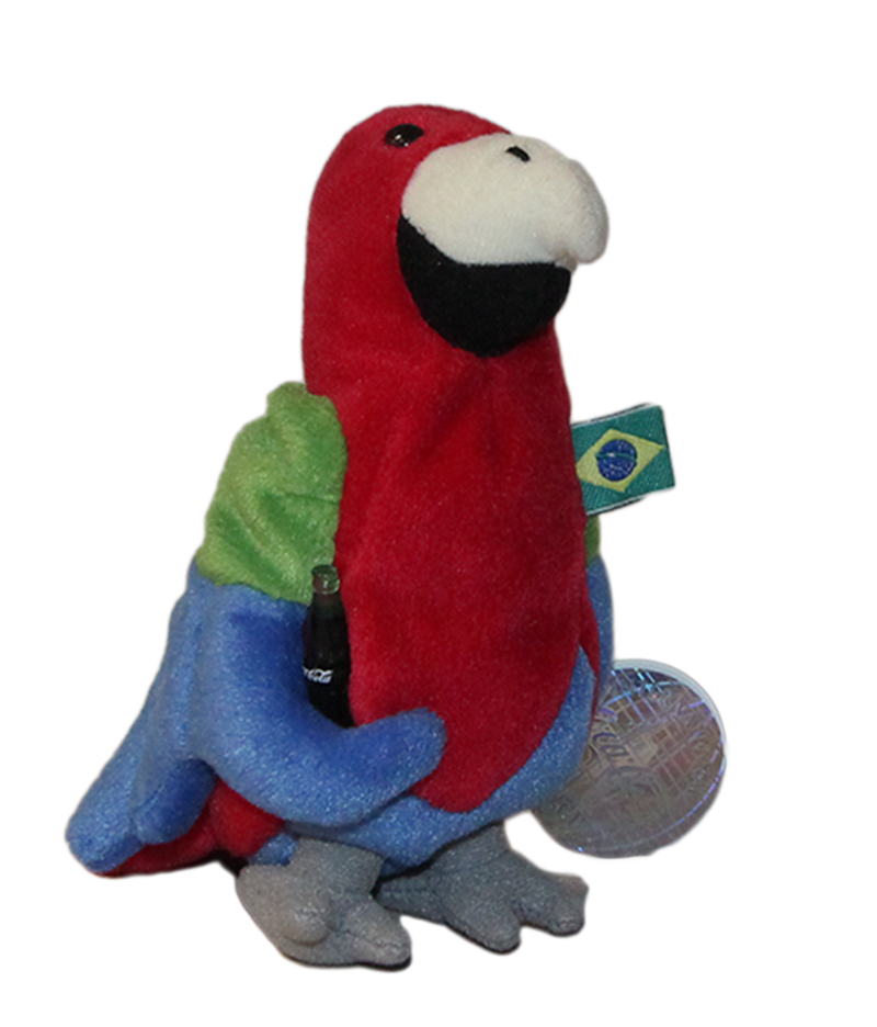 Coke Plush: Barrot the Parrot - Brazil