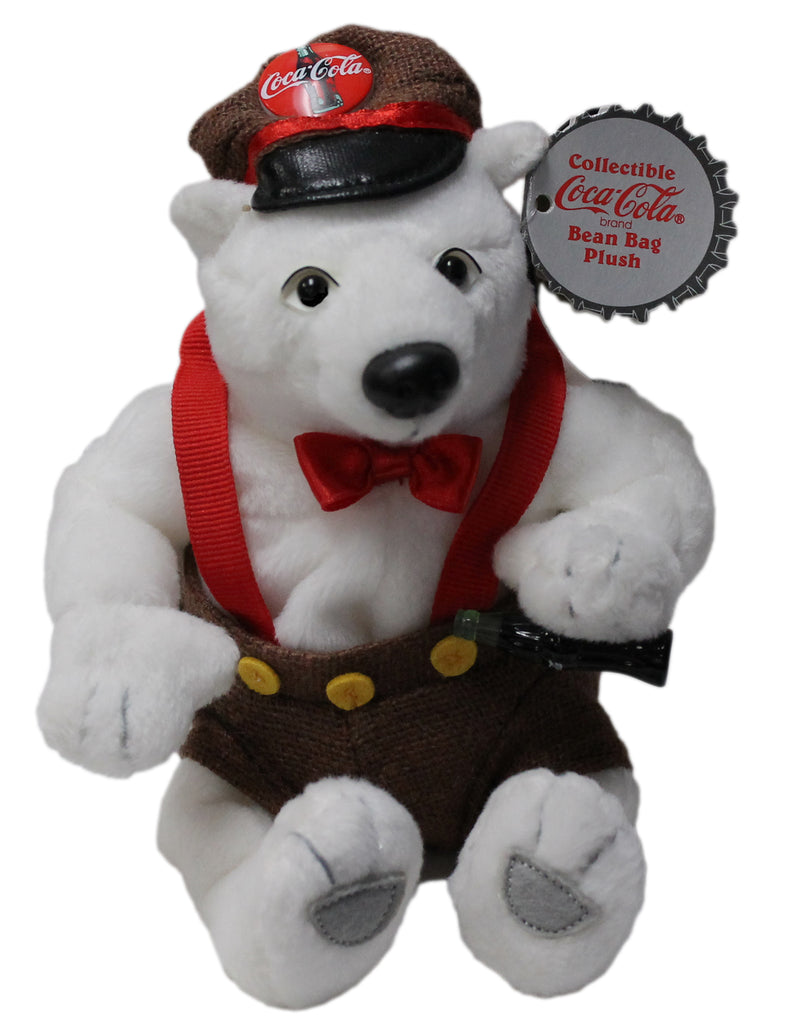 Coke Plush: Polar Bear in Suspenders
