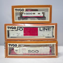 Lot of 6 Tyco Trains | Ho Scale | SOO Engine, Caboose, Freight car & more