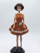 Vintage 1960's Barbie 1070 | Brunette |Bendable Legs | Peach Lips