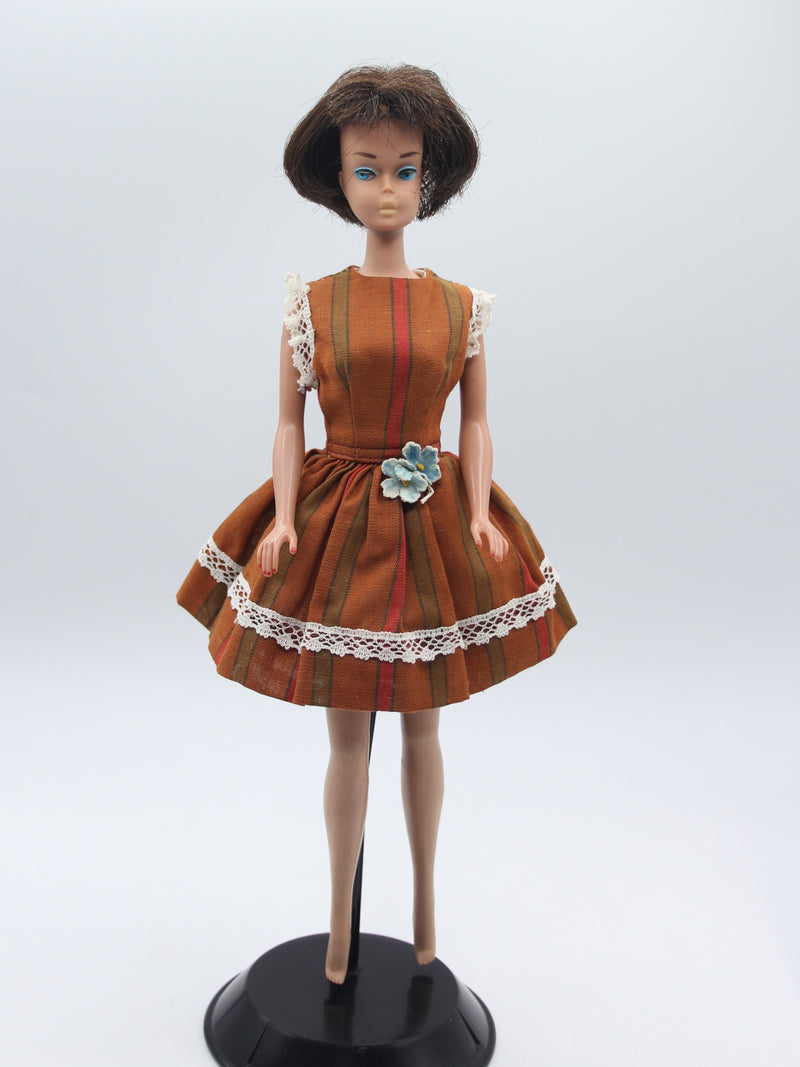 Vintage 1960's Barbie 1070 | Brunette |Bendable Legs | Peach Lips