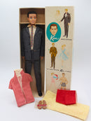 Vintage 1961 Ken Barbie 750 | Brunette Flocked Hair | Swimsuit