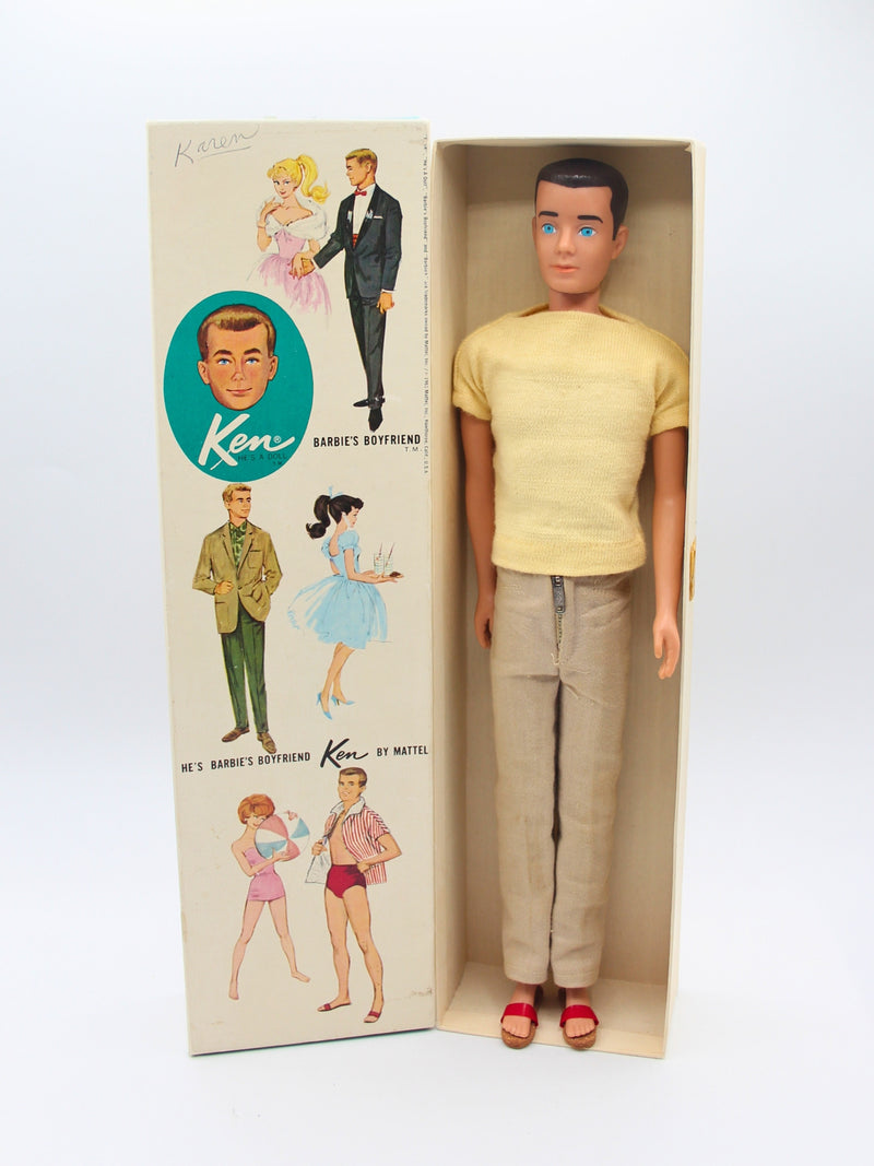 Vintage 1960's Ken Barbie 750 | Brunette Painted Hair| Fountain Boy