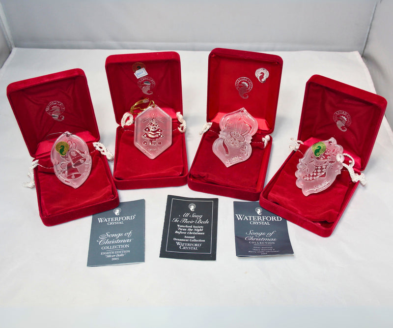 Waterford Ornaments | Songs of Christmas | Lot of 5 | 97, 01, 2003-2005