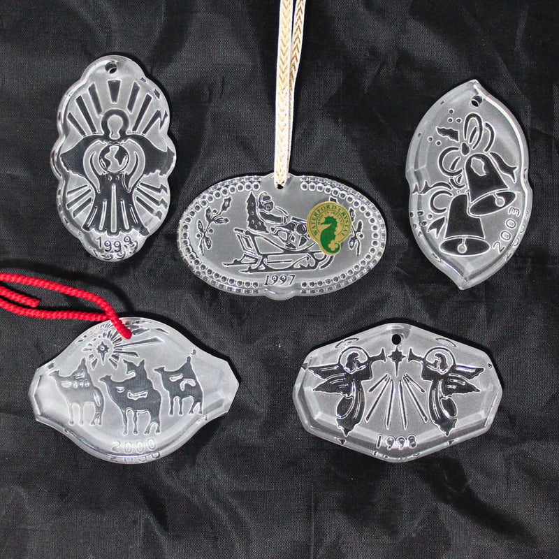 Waterford Ornaments | Songs of Christmas | Lot of 5 | 1997-2000 & 2003