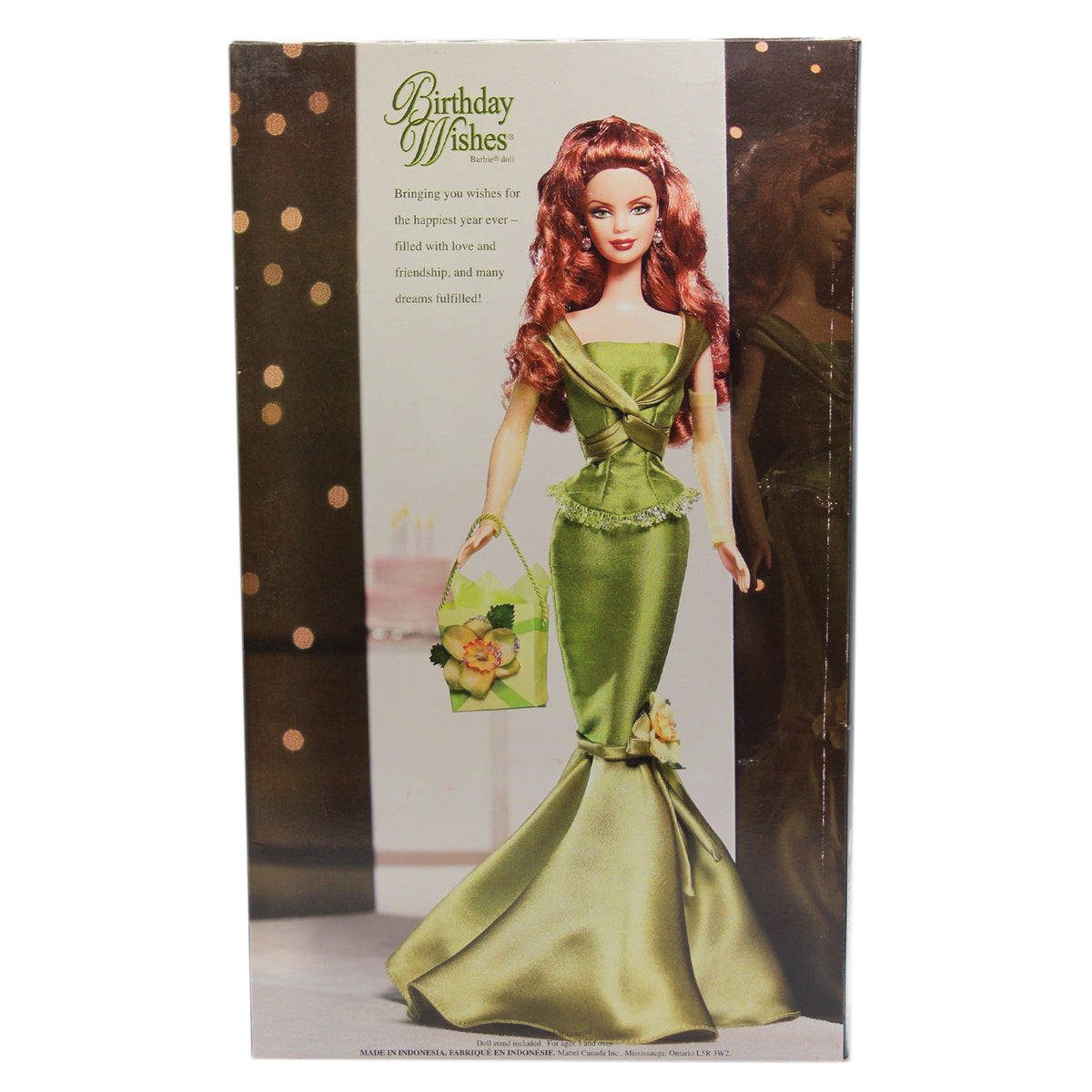 Birthday inflated Wishes Barbie Green Dress