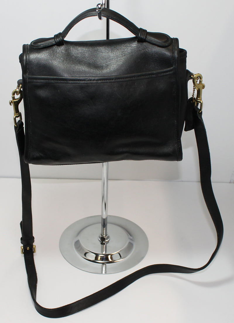 Coach Purse: 9870 Black Leather Crossbody Bag