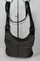 Coach Purse: 6386 Signature Black Shoulder Bag
