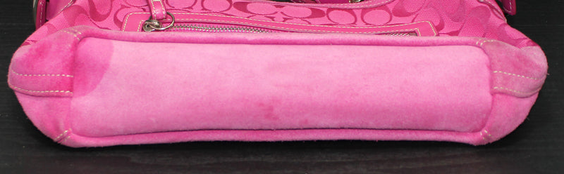 Coach Purse: 9396 East West Signature Pink Shoulder Bag