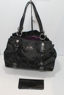 Coach Purse: 15402 Signature Black Mia Shoulder Bag