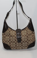 Coach Purse: F12640 Brown Leather Hobo Bag