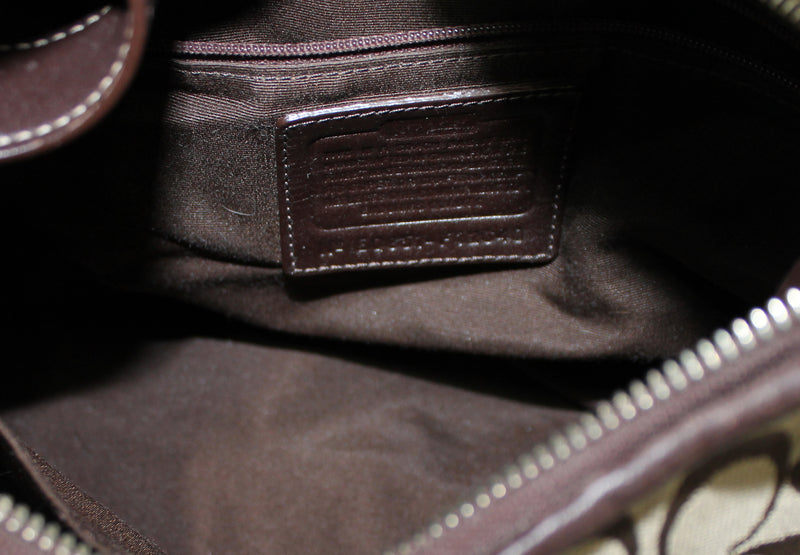 Coach Purse: F12640 Brown Leather Hobo Bag