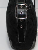 Coach Purse: 6076 Black Signature Shoulder Bag
