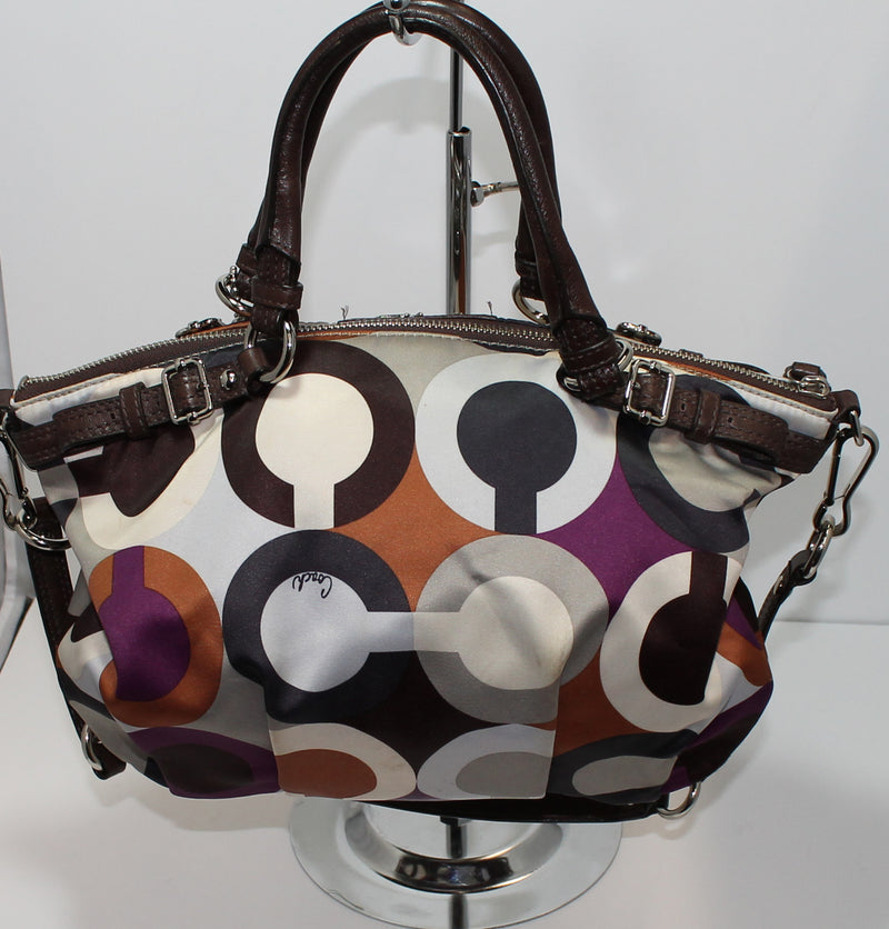 Coach Purse: 18636 Multi-Color Sophia Op Art Duffle Bag